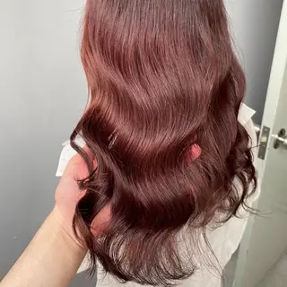 ロング カラー ヘアアレンジ スパイキー/フェザー /波巻き/かいとのヘアスタイル