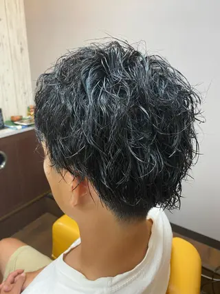 パーマ メンズ ヘアーデザイン ククイ所属・【コテパーマ】イトウ シンゴのヘアスタイル