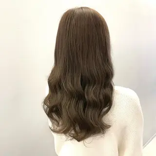 セミロング カラー 髪質改善✨️透明感カ ラー✧*。山下さいみのヘアスタイル