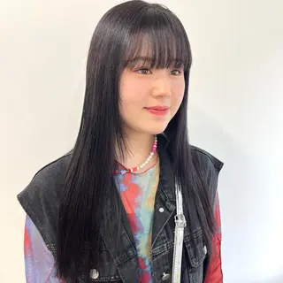 セミロング カラー ヘアアレンジ HIROKO / 透明感暖色カラー🎀のヘアスタイル