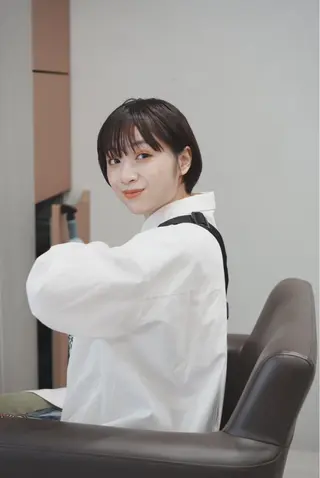 ショート カラー ボブパーマコテ巻き風 パーマNo1深江秀平のヘアスタイル