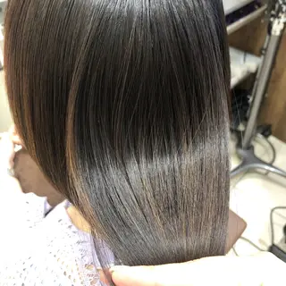 ミディアム パーマ ✨髪質改善矯正× ブリーチ✨YU-KIのヘアスタイル