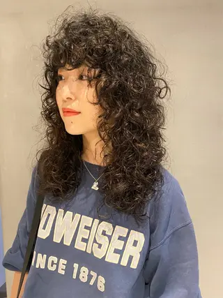 セミロング パーマ 🧼柴田 健太郎🧼のヘアスタイル