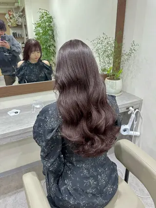 ロング カラー パーマ 韓国ヘア/韓国風 パーマ/kazueのヘアスタイル