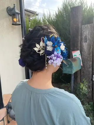 ヘアアレンジ hair  make echo所属・hair make echo滿木あい花のヘアスタイル