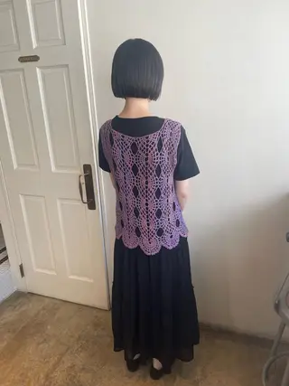 ショート MIOベージュカラー 柔らかいカラーのヘアスタイル