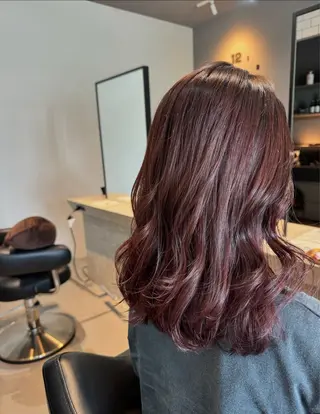 ミディアム 髪質改善×艶カラー Haruのヘアスタイル