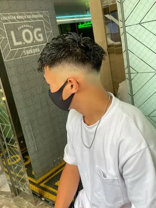 パーマ メンズ Le'a所属・渋谷/フェード/ 國分 翔のヘアスタイル