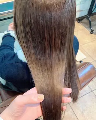 セミロング カラー 🎀ブリーチなし カラーyui🎀のヘアスタイル