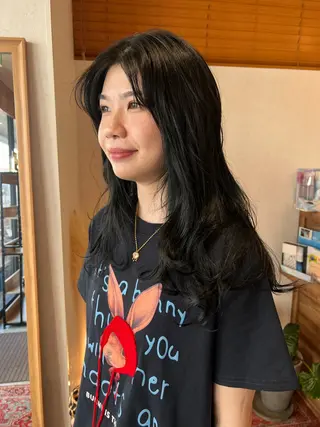 ロング カラー ハイレイヤー/ カラー/nanamiのヘアスタイル