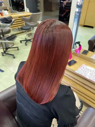 ミディアム 暖色ｶﾗｰ/ﾚｲﾔｰ ｶｯﾄ/Yunaのヘアスタイル