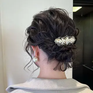 ミディアム ヘアアレンジ サソウ ユリエ🥥のヘアスタイル