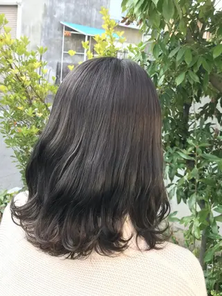 ミディアム 下條 真のヘアスタイル