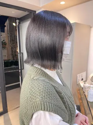 ショート カラー 渋谷ケアブリーチ Suuのヘアスタイル