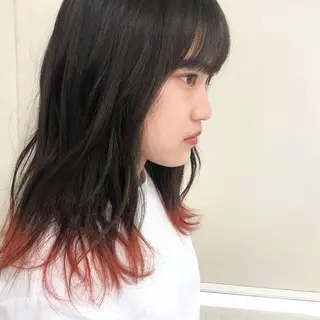 セミロング エクステ ハイトーン 💭黒崎ハルカのヘアスタイル