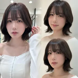 ショート ボブ/レイヤーボブ/ 髪質改善/梶川 夏季のヘアスタイル