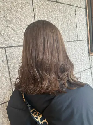 ミディアム カラー 福薗 ななのヘアスタイル