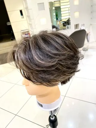 メンズ メンズ縮毛矯正 ブリーチカラー/まやのヘアスタイル