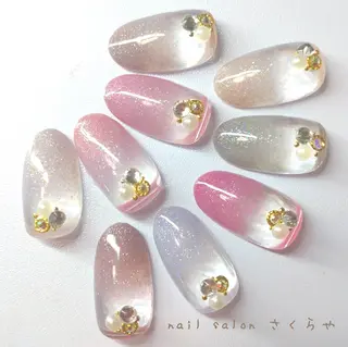 ネイル さくらや❤ パラジェル使用のネイルデザイン