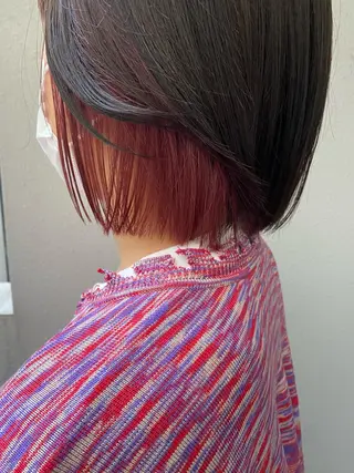 ショート カラー ウルフ🐺/ボブ ハイトーン🌈/増田のヘアスタイル