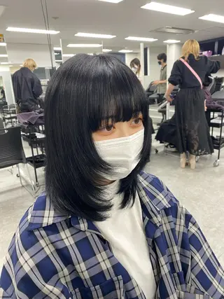 ロング カラー ヘアアレンジ 艶カラー/ハイトーン /レイヤーカットのヘアスタイル