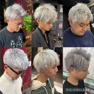 カラー ホワイト/店長/カラ ー講師/錦糸町/岩崎のヘアスタイル