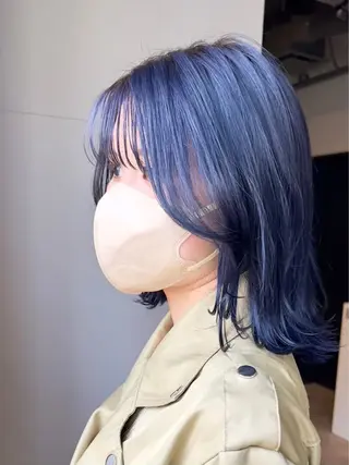 ミディアム カラー 透明感カラー/レイヤ ーhinata.のヘアスタイル