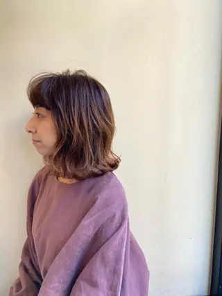 ミディアム カラー パーマ アイビーライン武蔵小杉所属・💟アイリスト 💟のマツエク・マツパデザイン