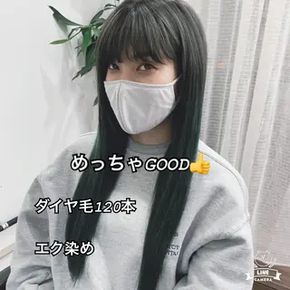 プルエクステ/潤艶 最強矯正/西野入のヘアスタイル