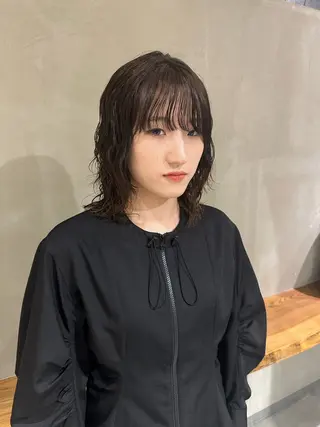 ミディアム Nikiita リコのヘアスタイル