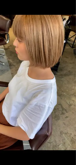 ショート カラー hair  design Norm所属・ハイライトバレイヤー ジュ🎨川村聖吾🎨のヘアスタイル