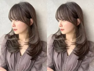 ミディアム カラー 【美髪矯正】 吉村　清志のヘアスタイル