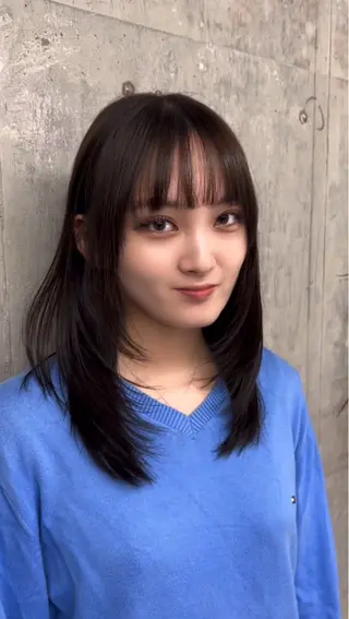 ミディアム SOYON 名駅2号店所属・髪質改善カラー🦋 レイヤー/ナカネのヘアスタイル