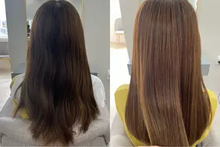 ミディアム 横江 桃子のヘアスタイル