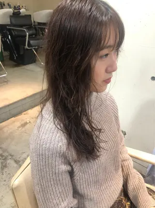 ロング パーマ パーマ美容師 hanaのヘアスタイル