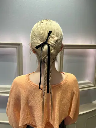 ロング ヘアアレンジ SALOWIN川崎WEST店所属・🌷川崎/アレンジ/ 暖色ボブ/コトネ🌷のヘアスタイル