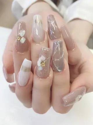 ロング JNA認定講師🌸 RIEのネイルデザイン