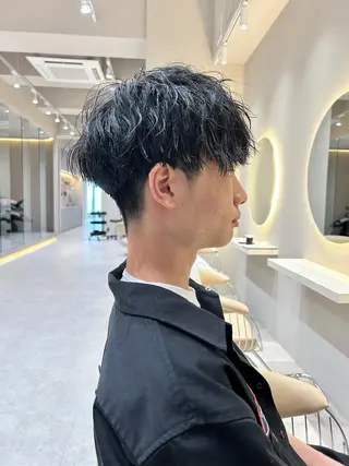 パーマ メンズ 大人メンズパーマ メンズ特化　萱原大幹のヘアスタイル