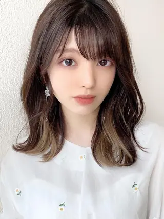 ミディアム カラー Silk-lei【銀座店】所属・銀座/美髪縮毛矯正 /髪質改善/山本翔華のヘアスタイル