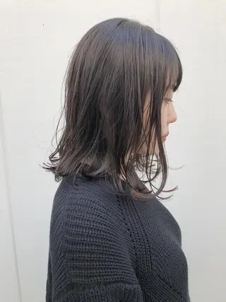 ミディアム ノグチ ユウキ/ボブのヘアスタイル