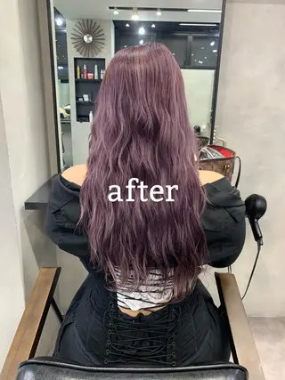 ロング カラー 新宿/韓国レイヤー 髪質改善カラー/角所のヘアスタイル