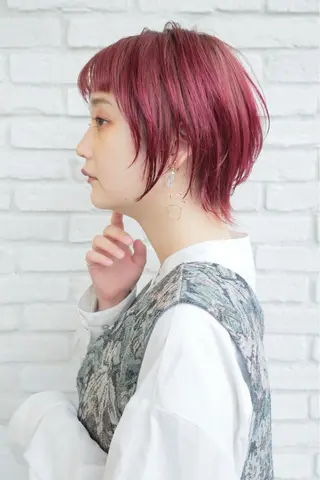 ショート 🫧ボブ／縮毛矯正／ 韓国／ゆーな🫧‪のヘアスタイル