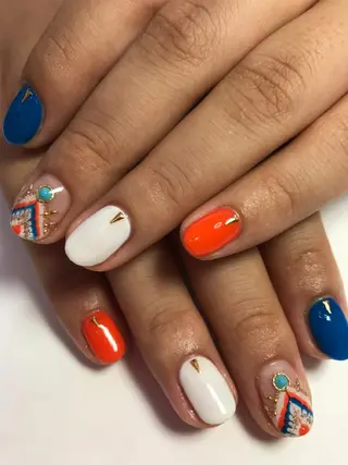 ネイル rukianail 新里のネイルデザイン