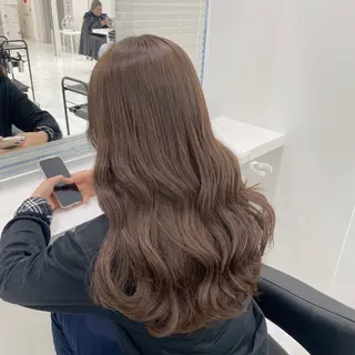 セミロング カラー ヘアアレンジ 🤍CANDY横浜 【公式】🤍のヘアスタイル