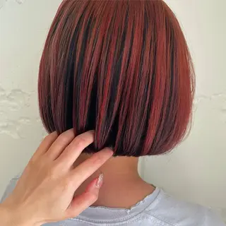 ミディアム カラー ba-boo 広島のヘアスタイル