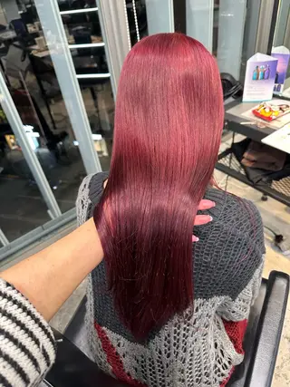 ミディアム カラー パーマ ヘアアレンジ RAF TOKYO所属・暖色💖ツヤ髪💖 masae🌼のヘアスタイル