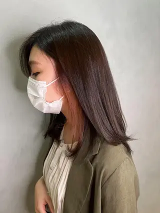 セミロング カラー olelo国立🐟 Maho🐟のヘアスタイル