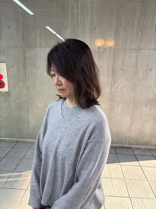 ミディアム Dice朋生/艶感/ 美髪/指名No. 1のヘアスタイル