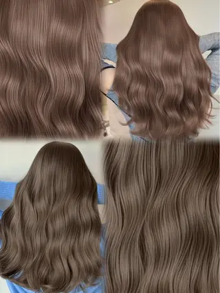 ロング カラー 顔まわりの神様✨ 透明感カラー藤嶋秀幸のヘアスタイル