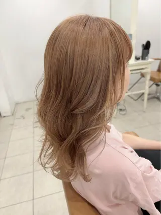 セミロング カラー 工藤 沙羅のヘアスタイル